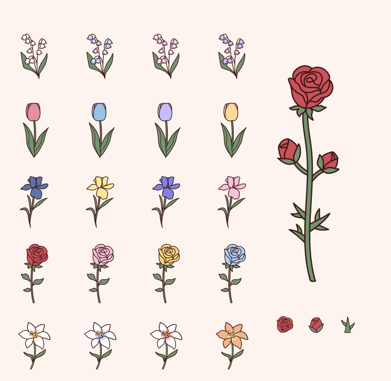 Rose Garden illustrations