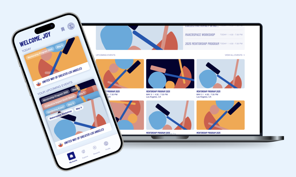 United Way hero mockup